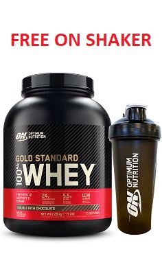 Optimum Nutrition Gold Standard 100 whey Protein free shaker 1