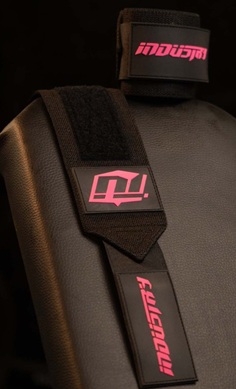 Team Industry wrist wraps black pink