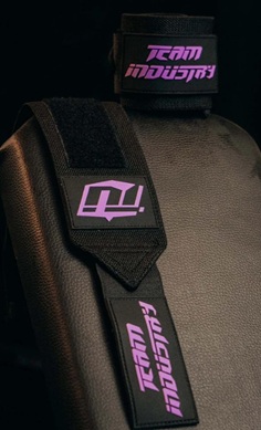Team Industry wrist wraps black purple