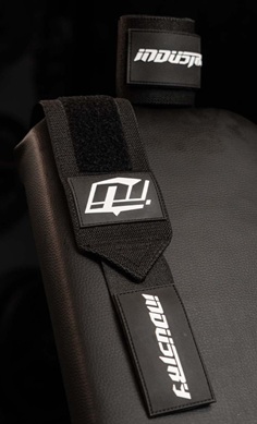 Team Industry wrist wraps black white