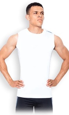 USN Men's Sleeveless Vest - white