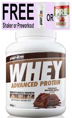 Per4m whey FREE shaker or preworkout