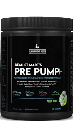 SUPPLEMENT NEEDS pre pump+ preworkout