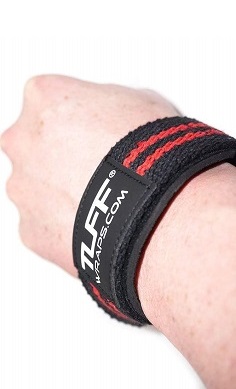 tuff-wraps-cotton-lifting-strap-with-neoprene-red-black 3