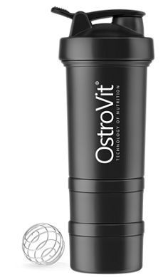 OstroVit-Shaker-Premium-450-ml-with-2-pill-boxes-and-mixing-ball