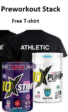 10x preworkout stack + tshirt 2