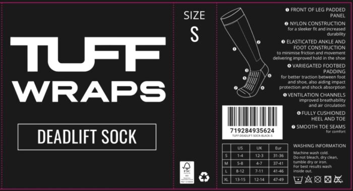 Tuff Wraps Deadlift Socks - Image 4