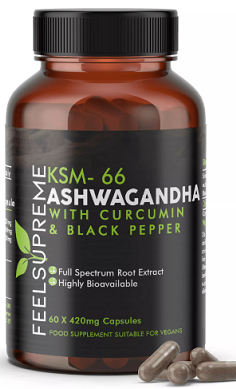 Feel Supreme KSM 66 Ashwagandha Curcumin