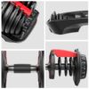 24Kg Adjustable Dumbbells (Pair) - Image 4