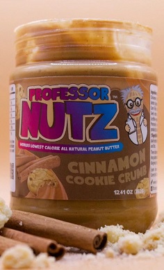 professor nutz peanut butter cinnamon cookie crumb