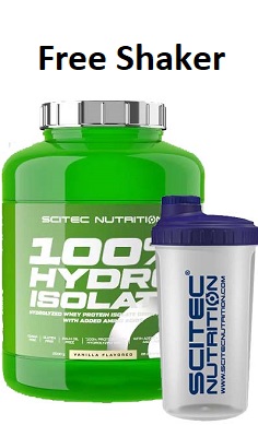 scitec Nutrition hydro isolate whey protein shaker