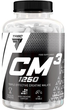 trec nutrition CM3 tri creatine malate capsules