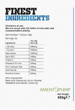 Gas mark pump ingredients