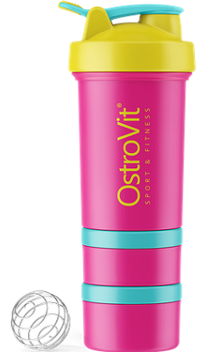 OstroVit-Shaker-Premium-450-ml-Miami-Vibes-Edition-compartment-shaker