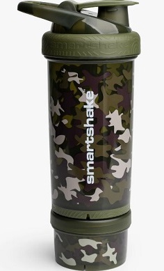 SmartShake Reforce Compartment Protein Shaker green camo