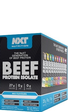 nxt nutrition beef protein isolate sample box