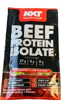 nxt nutrition beef protein isolate sample sachet