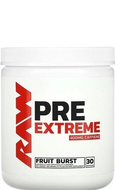 Raw nutrition pre extreme preworkout