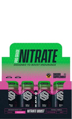 Soccer supplement pro grade nitrate boost shots