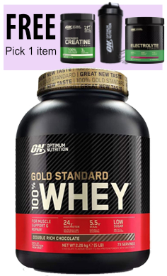 Optimum Nutrition gold standard whey protein FREE item