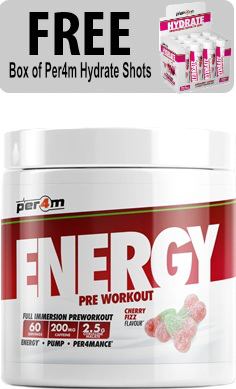 Per4m Energy preworkout free hydrate shots