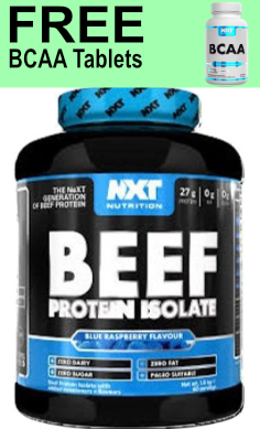 nxt nutrition beef protein isolate free bcaa tabs