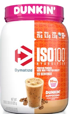 Dymatize ISO 100 Whey Isolate X Dunkin' Cappuccino