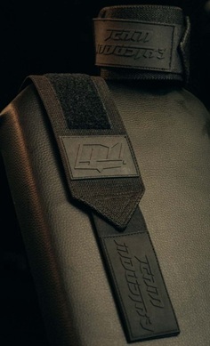 Team Industry wrist wraps black on black 2